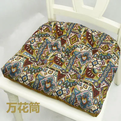 American Jacquard Dining Chair Thickened Cushion