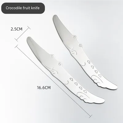 Creative Cute Dolphin 304 Stainless Steel Coffee Knife And Fork Suit