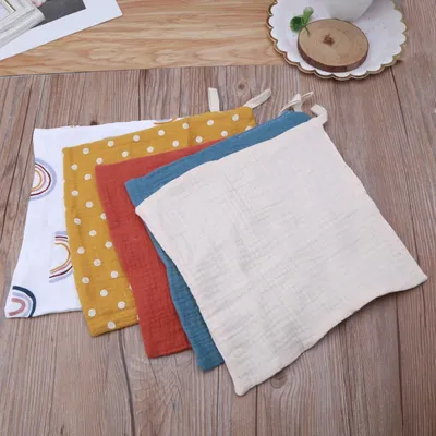 5-piece Baby Towel Plain Cotton Face Towel