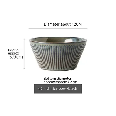 Minimalist Creative Household Ceramic Rice Bowl