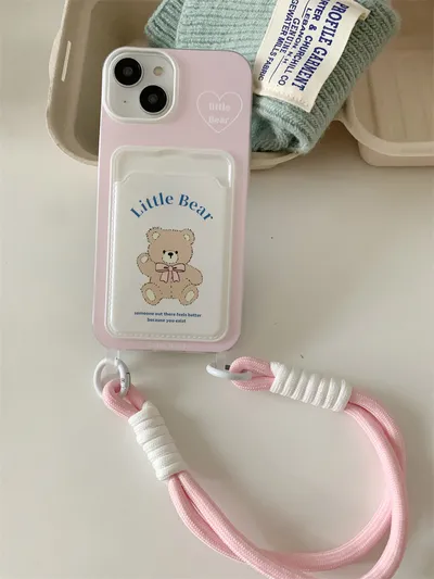Card Holder Lanyard Phone Case Cartoon