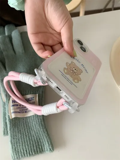 Card Holder Lanyard Phone Case Cartoon