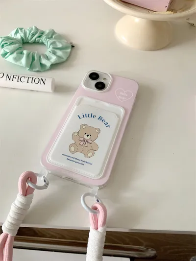 Card Holder Lanyard Phone Case Cartoon