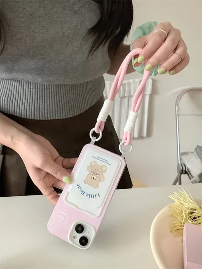 Card Holder Lanyard Phone Case Cartoon