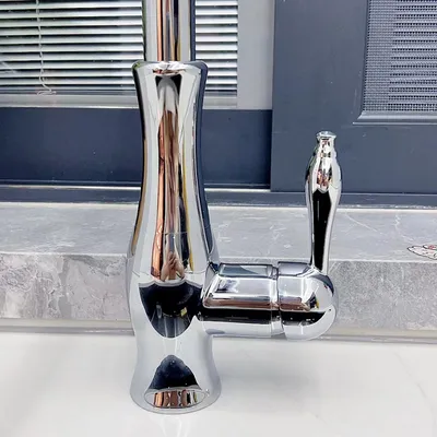 French Retro Pull Faucet Copper Classical Faucet Kitchen Sink Vegetable Basin Creative Hot And Cold Water Head