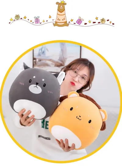 Soft Cartoon Cute Animal Plush Pillow