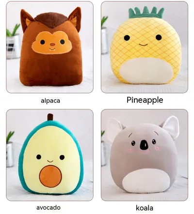 Soft Cartoon Cute Animal Plush Pillow