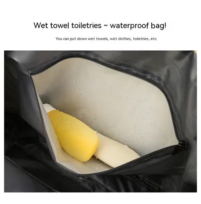Universal Wheel Rhombus Travel Bag Lightweight Dry Wet Separation Large Capacity Fitness Yoga Bag