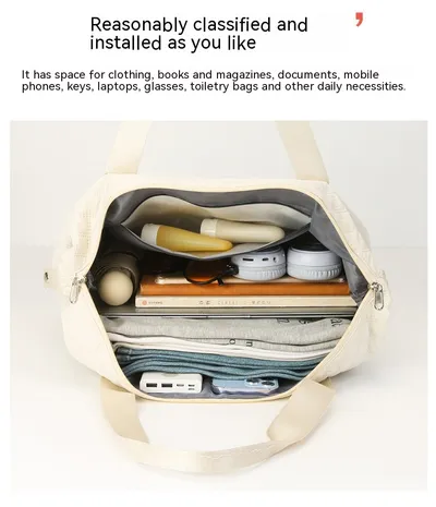 Universal Wheel Rhombus Travel Bag Lightweight Dry Wet Separation Large Capacity Fitness Yoga Bag