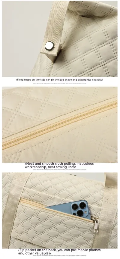 Universal Wheel Rhombus Travel Bag Lightweight Dry Wet Separation Large Capacity Fitness Yoga Bag