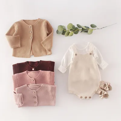 Infant Boys And Girls Baby Knitted Coat