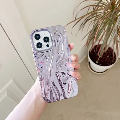 Three-dimensional Pleated Pattern Soft Phone Case