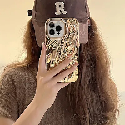 Three-dimensional Pleated Pattern Soft Phone Case