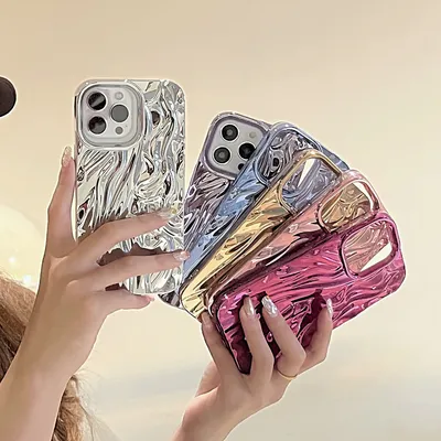 Three-dimensional Pleated Pattern Soft Phone Case
