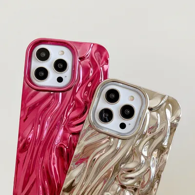 Three-dimensional Pleated Pattern Soft Phone Case