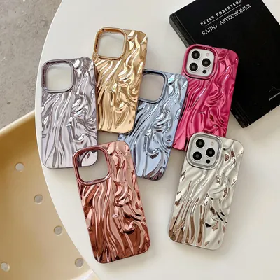Three-dimensional Pleated Pattern Soft Phone Case