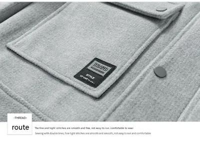 Men's Casual Autumn Lapel Woolen Jacket