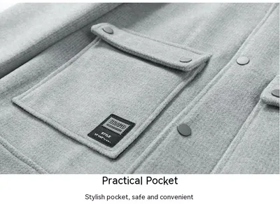Men's Casual Autumn Lapel Woolen Jacket