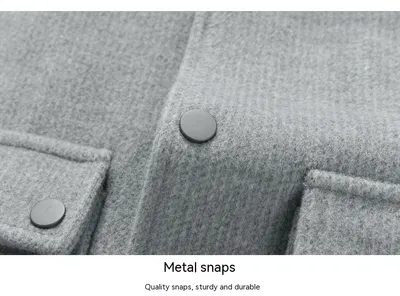 Men's Casual Autumn Lapel Woolen Jacket