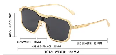 Punk Metal Sunglasses For Men