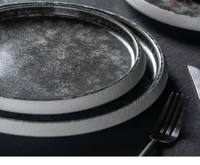 Ceramic Western Cuisine Plate Nordic Style Steak Plate Italian Pasta Dish Household Dinner Plate Restaurant Dessert Flat Ware