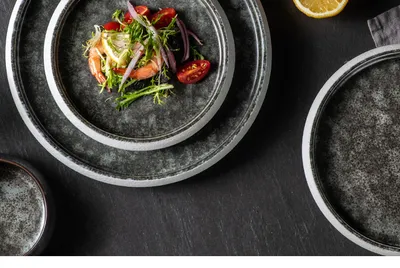 Ceramic Western Cuisine Plate Nordic Style Steak Plate Italian Pasta Dish Household Dinner Plate Restaurant Dessert Flat Ware