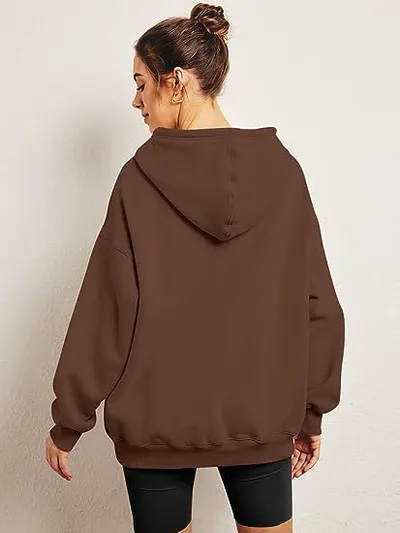 Women's Hoodies With Pockets Fashion Solid Sweatshirt Oversized Hooded Sweater Womens Clothing