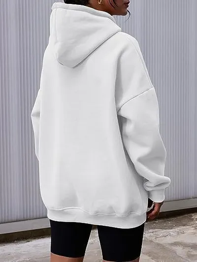 Women's Hoodies With Pockets Fashion Solid Sweatshirt Oversized Hooded Sweater Womens Clothing