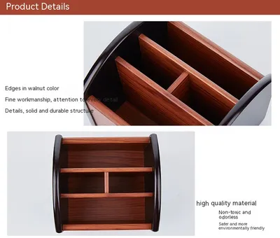 Wooden Desktop Storage Box Creative Home