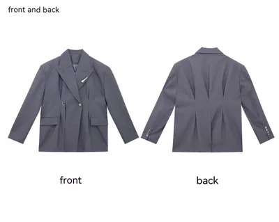 Niche Deconstruction Twill Texture Large Profile Suit Jacket