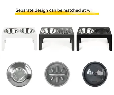 Pet Feeder Slow Feeding Bowl Lifting Dog Bowl Rack Neck Protection