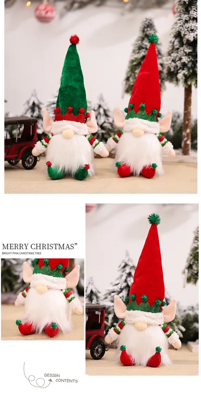 Doll Ornaments Children's Gift With Light Christmas Luminous Decoration Supplies
