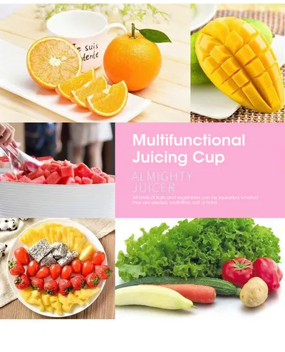 Portable Blender With USB Rechargeable Mini Kitchen Fruit Juice Mixer Home Simple Portable Electric Mini Juicer