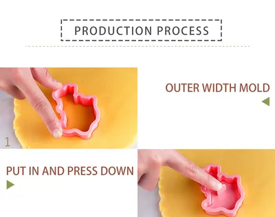 Cookie Mold 3d 3d Diy Plastic Suit Home Cake Cookie Press Type Baking Tool Cutter