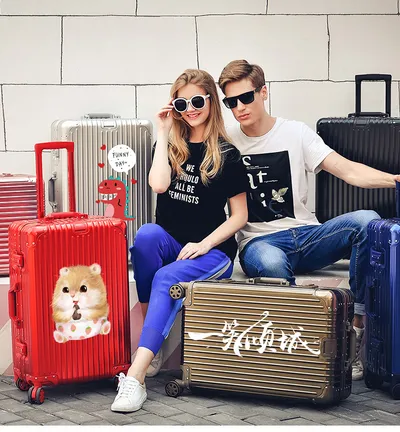 Aluminum Magnesium Alloy Luggage Large Capacity Trolley Case