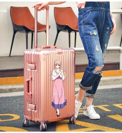 Aluminum Magnesium Alloy Luggage Large Capacity Trolley Case