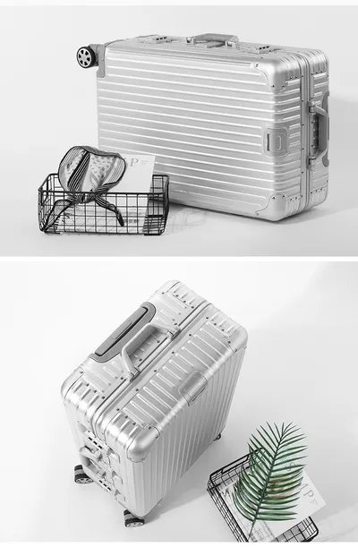 Aluminum Magnesium Alloy Luggage Large Capacity Trolley Case
