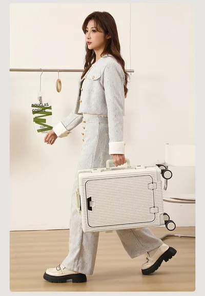 Trolley Aluminum Frame Large Capacity Front Opening Luggage