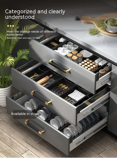 Kitchen Drawer Storage Box Partition