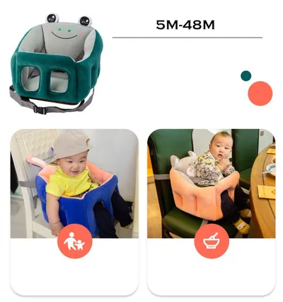 Cartoon Portable Baby Dining Chair Multifunctional Baby Car Can Be Fixed