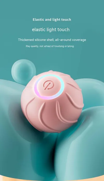 Smart Cat Toys Rolling Ball Pet Cat Owner Interactive Pets Toys Automatic Bouncing Ball USB Self Hi Teasing Kittens Jumping Ball