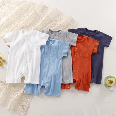 Baby Breathable High Elastic Cotton Jumpsuits Pairs Cardigan
