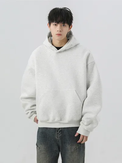 Heavy Profile Cropped Hoodie Men