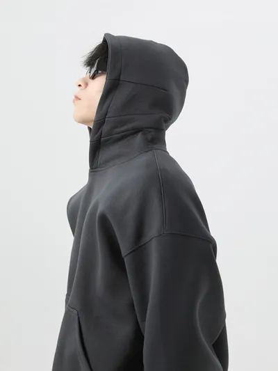 Heavy Profile Cropped Hoodie Men