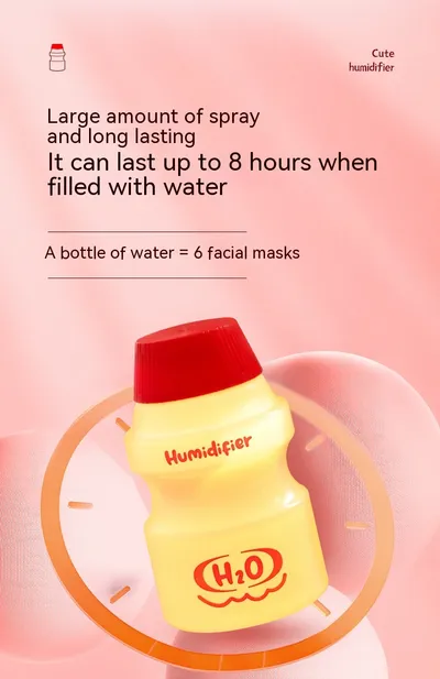 New Creative Yogurt Cup Humidifier Usb Hydrating Mute Sprayer Atmosphere Night Light