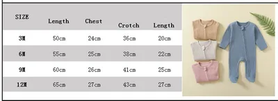Autumn And Winter Long Sleeve Zipper Baby Jumpsuit