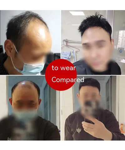 Men's Hand Woven Human Hair Wig