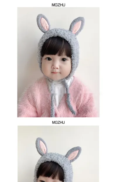 Baby Hat Autumn And Winter Thickening Knitted Hat
