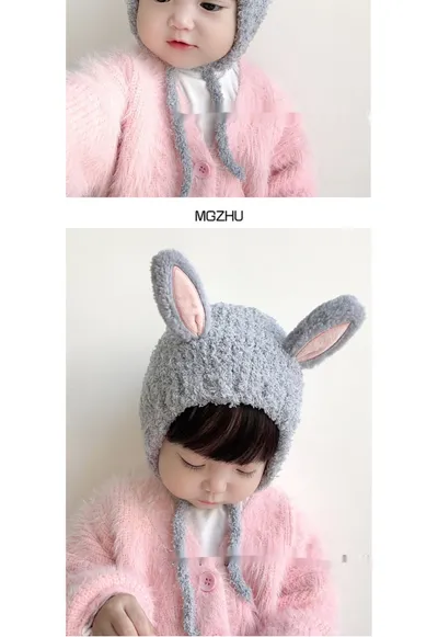 Baby Hat Autumn And Winter Thickening Knitted Hat
