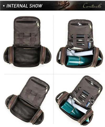 Vintage Cowhide Multi-Training Bag Portable Pouch